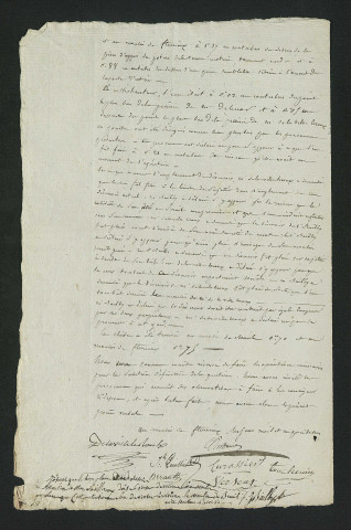 Procès-verbal de visite (8 janvier 1833)