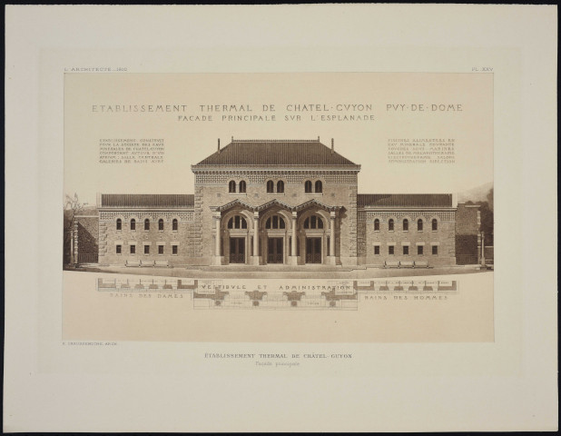 "L'Architecte", Revue mensuelle de l'art architectural ancien et moderne, 5ème année, n°5, mai 1910.