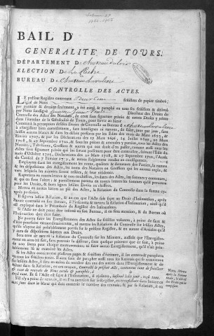 1762 (13 septembre)-1765 (17 mars)
