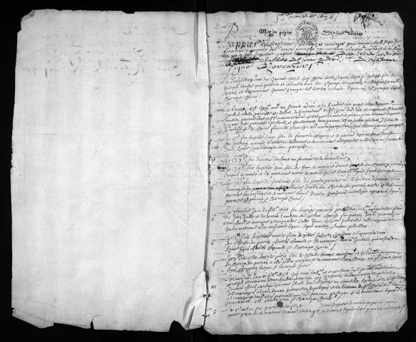 Baptêmes, mariages, sépultures, 1676 - 6NUM6/226/001 à 6NUM6/226/091 : collection du greffe