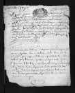 Collection du greffe. Baptêmes, mariages, sépultures, janvier-février et fin décembre 1689 (bifeuillet externe du cahier, autres feuillets lacunaires)