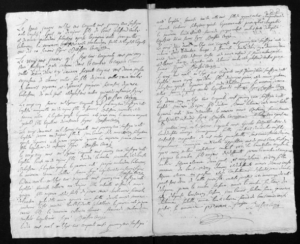 Collection du greffe. Baptêmes, mariages, sépultures, 1759-1760