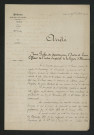 Arrêté préfectoral autorisant de placer temporairement des hausses sur le déversoir de l'usine (16 juillet 1864)