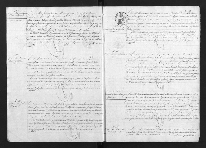 Naissances, 1833-1874