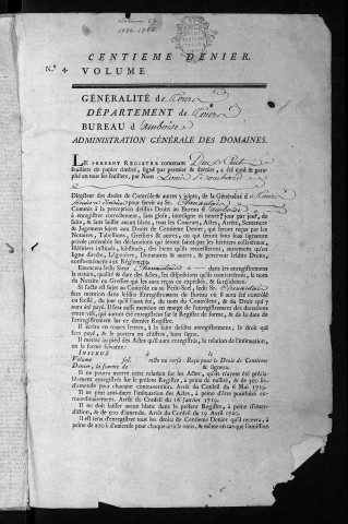 1784 (1er juin) - 1785 (1er décembre)