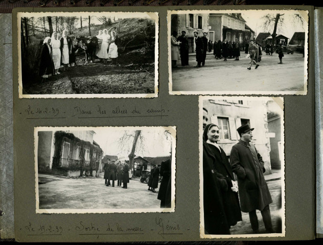 Séjours des infirmières à l'hôpital de Clairvivre, à Salagnac (Dordogne), soins aux républicains réfugiés de la guerre d'Espagne : album photographique.