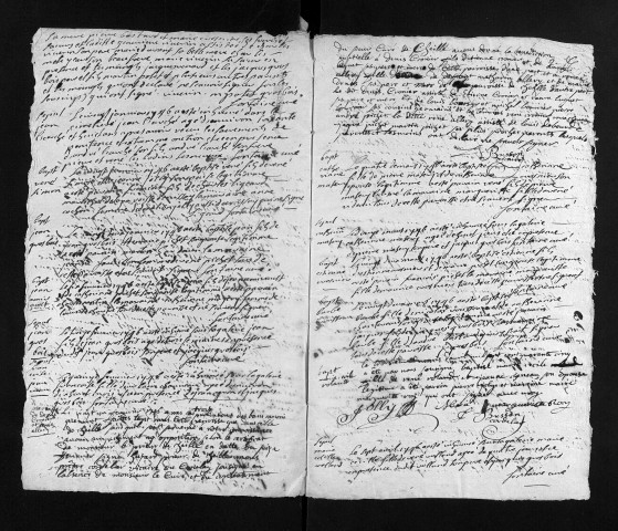 Baptêmes, mariages, sépultures, 1746-1747