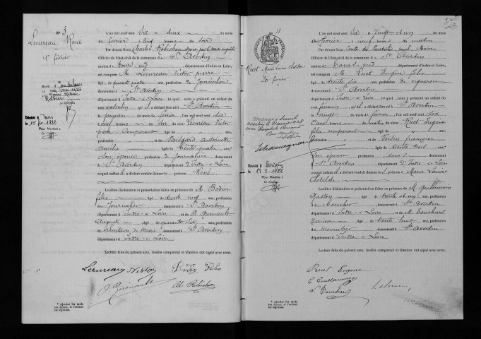 Naissances, 1906-1922