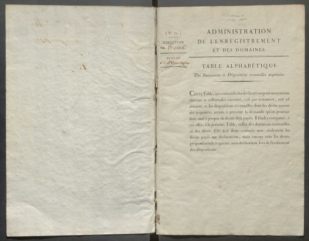 1809-1810 – N° d'origine : 5