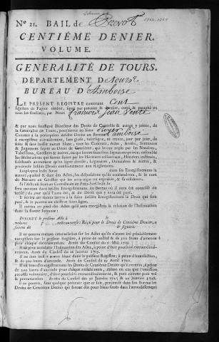 1764 (1er décembre) - 1765 (29 octobre)