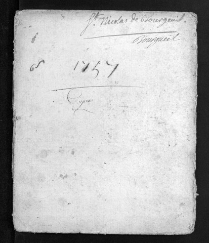 Baptêmes, mariages, sépultures, 1757-1758