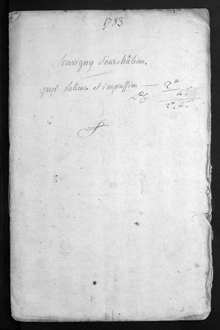 Collection du greffe. Baptêmes, mariages, sépultures, 1783