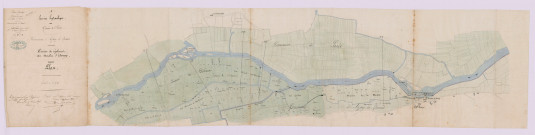 Révision du règlement d'eau : plan, profils en long et en travers (29 janvier 1876)