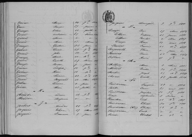 Naissances, mariages, décès