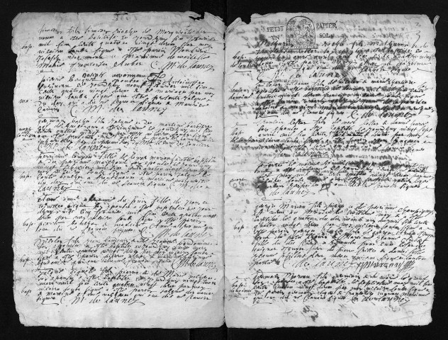 Baptêmes, mariages, sépultures, 1682 - 6NUM6/220/001 à 6NUM6/220/085 : collection du greffe