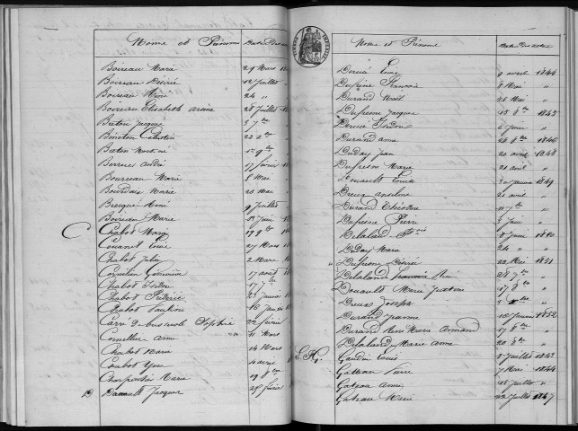 Naissances, mariages, décès