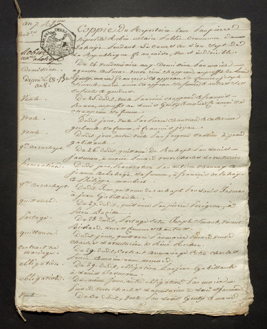 ROBIN Pierre Hippolyte (1793-an VII)