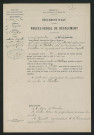 Procès-verbal de récolement (9 septembre 1901)