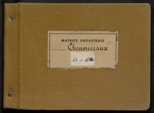 Table des comptes de la matrice. Comptes actifs personnes morales et A - H.