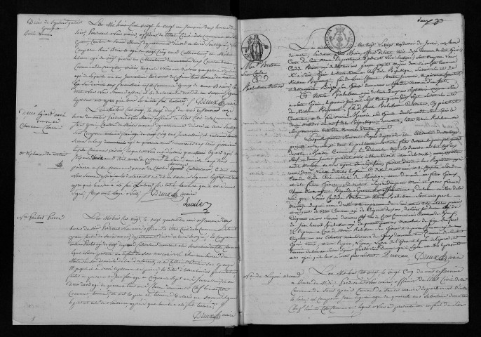 Naissances, mariages, décès, 1820-1832