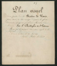 Plan visuel d'une partie de la rivière de Nais pour servir à son curage à Saint-Christophe-sur-le-Nais et à Saint-Paterne-Racan (30 août 1820)