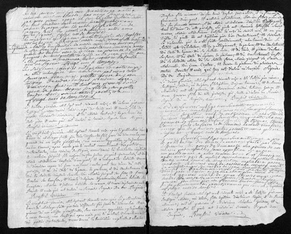 Collection du greffe. Baptêmes, mariages, sépultures, 1771