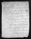 Baptêmes, mariages, sépultures, 1733
