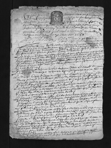 Collection du greffe. Baptêmes, mariages, sépultures, 1687 - L'année 1686 est lacunaire dans les deux collections