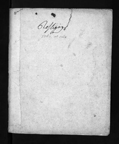 Collection du greffe. Baptêmes, mariages, sépultures, 1767