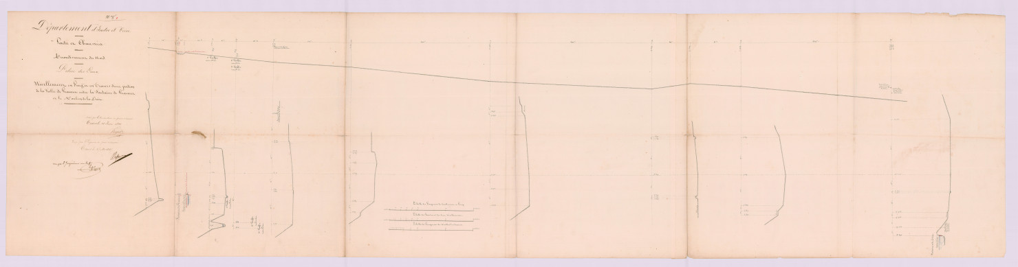 Plan de nivellement (28 juin 1832)