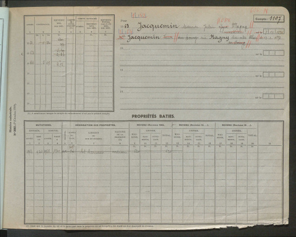Comptes actifs I - Pie.
