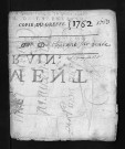 Collection du greffe. Baptêmes, mariages, sépultures, 1762-1763