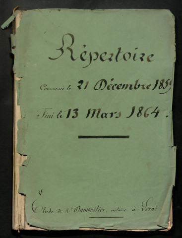 21 décembre 1859-13 mars 1864
