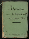 21 décembre 1859-13 mars 1864
