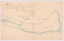 Plan et profils du moulin de Roulecrotte et plan du cours de l'Indre (novembre 1838)