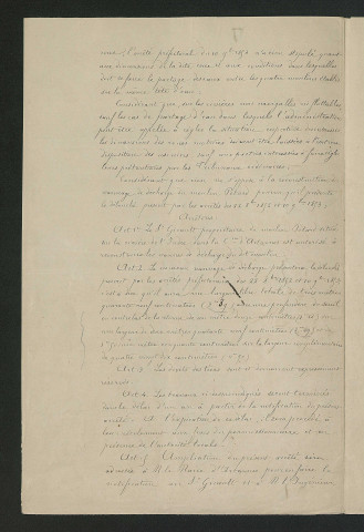 Arrêté préfectoral autorisant la reconstruction des vannes de décharge du moulin Potard (18 décembre 1872)