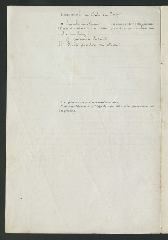 Documents relatifs au règlement d'eau des moulins du bourg et Bodeau (1852-1854)