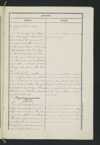 Procès-verbal de récolement (20 septembre 1867)