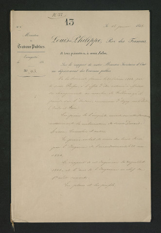 Ordonnance royale valant règlement d'eau (15 janvier 1848)