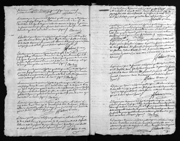 Collection du greffe. Baptêmes, mariages, sépultures, 1781