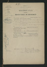 Procès verbal de récolement des travaux prescrits. (1er août 1872)