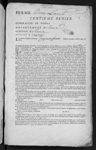 Centième denier et insinuations suivant le tarif (24 mai 1748-19 avril 1749)