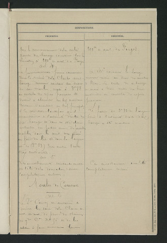Procès-verbal de vérification (30 janvier 1888)