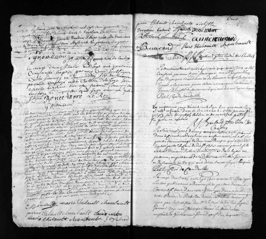 Collection du greffe. Baptêmes, mariages, sépultures, 1745