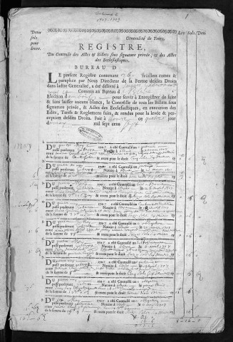 1707 (4 mai)-1709 (15 décembre)