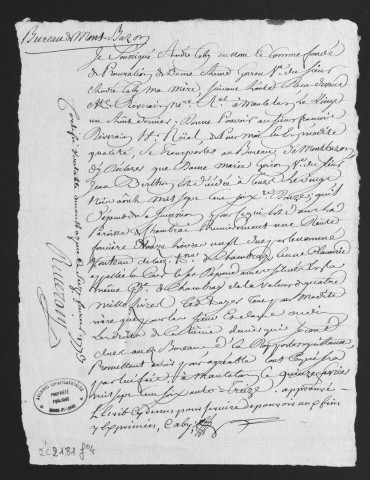 Centième denier et insinuations suivant le tarif (31 janvier-19 décembre 1773)