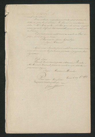 Procès-verbal de visite (27 juin 1849)