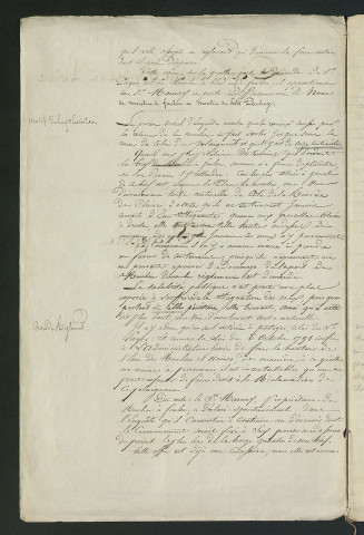 Pétition du propriétaire du Moulin Neuf demandant le règlement du moulin à foulon (1836-1837)