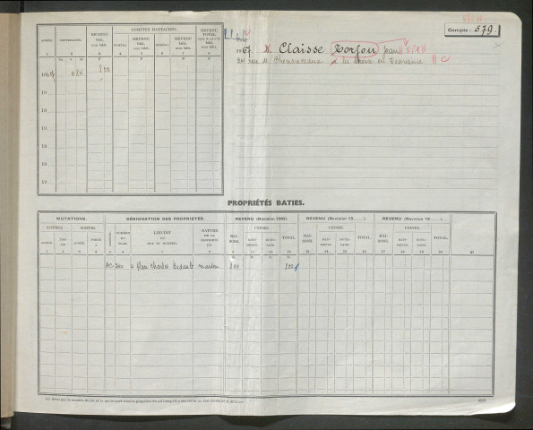 Comptes actifs Ci - E.