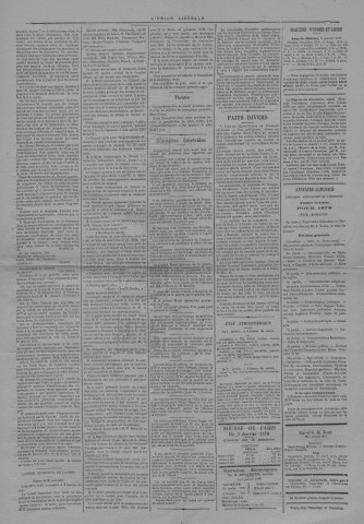 1878, uniquement le numéro du 6 janvier 1878
